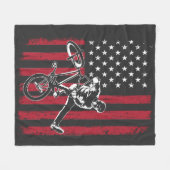 BMX | American Flag BMX Fleecedecke (Vorderseite (Horizontal))