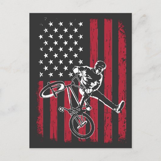 BMX | American Flag BMX Postkarte (Vorderseite)