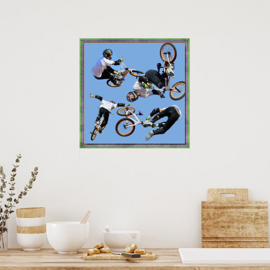 BMX Art , Copyright Karen J Williams Poster (Küche)