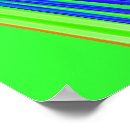 BMX auf der Rainbow Road Poster (Ecke)