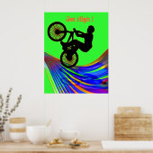 BMX auf der Rainbow Road Poster (Küche)