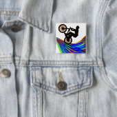 BMX auf Regenbogen-Straße Button (Beispiel)