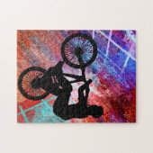BMX auf rostigem Schmutz Puzzle (Horizontal)