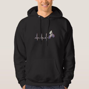 Bmx Bicycle MB Heartbeat Herzfrequenz Hoodie