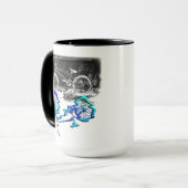 BMX Bicycle Sport Farbige Reflexion Tasse (Vorderseite Links)