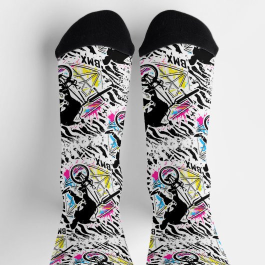 Bmx Bike - Bmx Freestyle Jump Socks - Bmx Socks Socken (Oben)