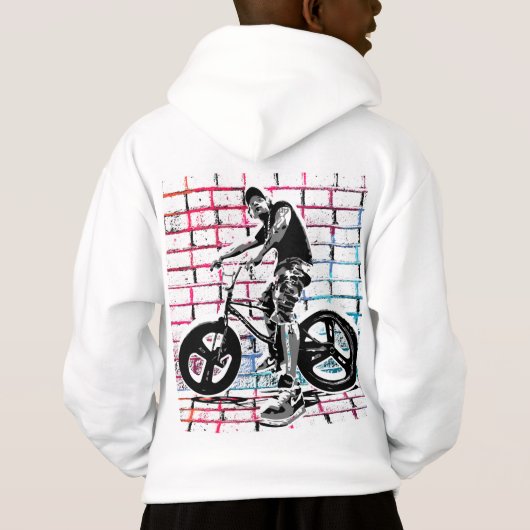Bmx Bike - Bmx Urban Bicycle Bekleidung Hoodie (Rückseite)