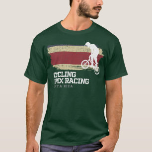 BMX Bike Costa Rica Flag Radrennen BMX T-Shirt
