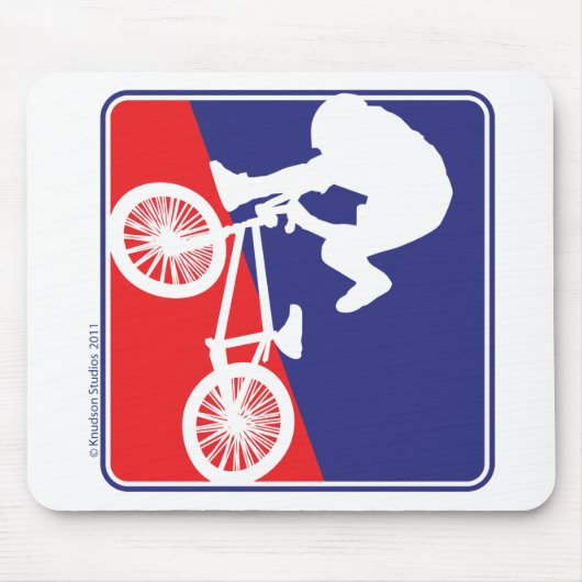 BMX Bike-Fahrer Mousepad (Vorne)