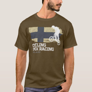 BMX Bike Finland Flaggen Radrennen BMX 3 T-Shirt