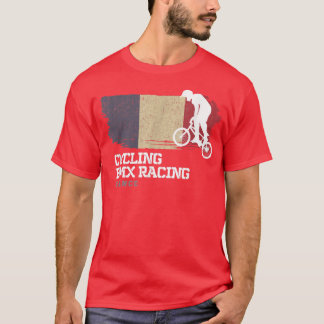 BMX Bike Frankreich Flag Radrennen BMX 351 T-Shirt