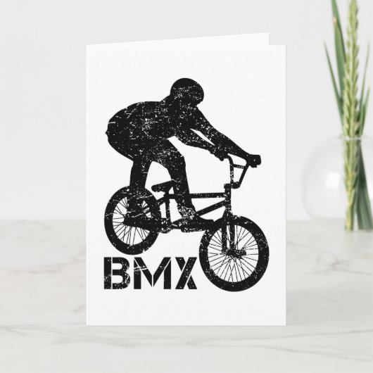 BMX Bike Freestyle Sport Retro Geschenkidee Karte (Vorderseite)
