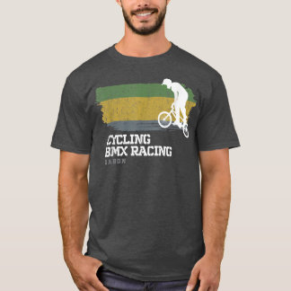 BMX Bike Gabon Flag Fahrradrennen BMX T-Shirt