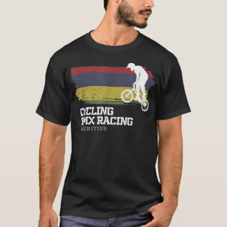 BMX Bike Mauritius Flag Radrennen BMX T-Shirt