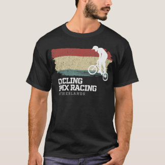 BMX Bike Niederlande Flaggen Radrennen BM T-Shirt