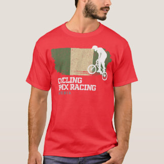 BMX Bike Nigeria Flag Radrennen BMX T-Shirt