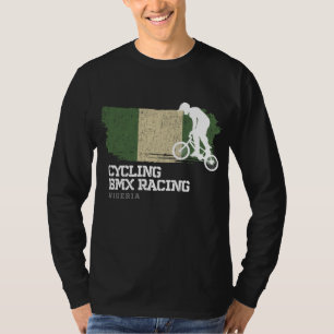 BMX Bike Nigeria Flag Radrennen BMX T-Shirt