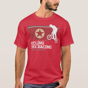 BMX Bike Nordkorea Flaggen Radrennen BM T-Shirt