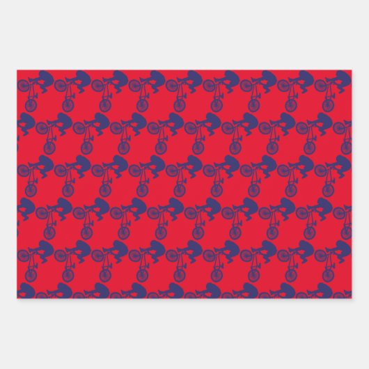 BMX Bike Rider Geschenkpapier Set (Vorderseite)