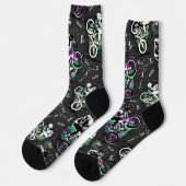Bmx Bike Socks | Bmx Freestyle | BMX Socken (Linkes Detail)