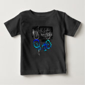 BMX Bike Sport Farbige Reflexion Baby T-shirt (Vorderseite)