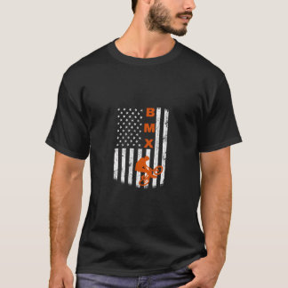 Bmx Bike Sport Usa American Flag für Motocross Bik T-Shirt