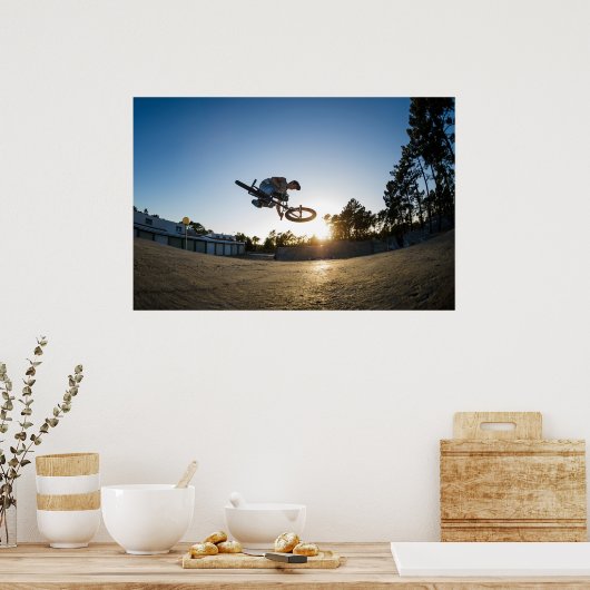 BMX Bike Stack Table Poster (Küche)