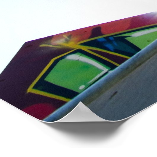 BMX Bike Stack Table Poster (Ecke)