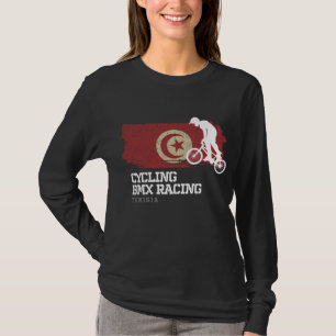 BMX Bike Tunesien Flag Radrennen BMX T-Shirt