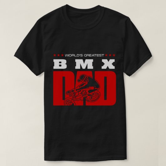 BMX Bike Weltbest Bmx Vater T-Shirt (Design vorne)