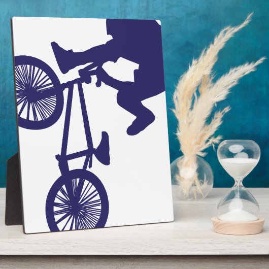 BMX Biker Fotoplatte (Seite)