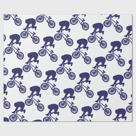 BMX-Biker Geschenkpapier (Flach)