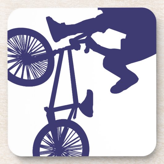 BMX Biker Getränkeuntersetzer (Vorderseite)