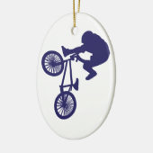BMX Biker Keramikornament (Links)