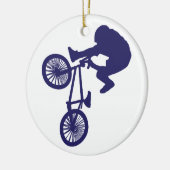 BMX Biker Keramikornament (Links)
