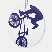 BMX Biker Keramikornament (Links)