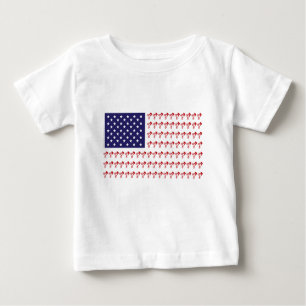 BMX Biker Patriotische Flagge Baby T-shirt