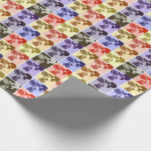 BMX Biker Pop Art Geschenkpapier (Ecke)