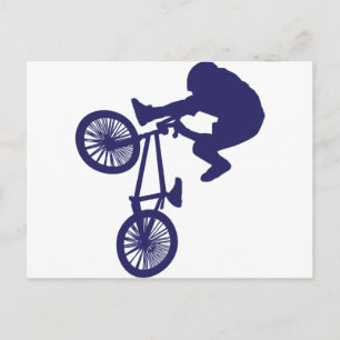 BMX Biker Postkarte