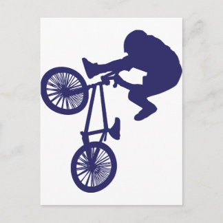 BMX Biker Postkarte