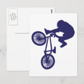 BMX Biker Postkarte (Vorne/Hinten)