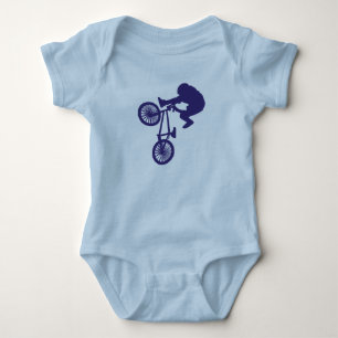 BMX Biker schnappt sich etwas Luft Baby Strampler