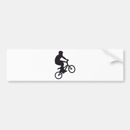 BMX Biker trick jump Autoaufkleber (Vorne)