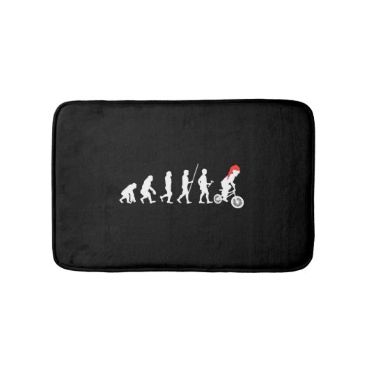 BMX Bikers Evolution Weihnachten Geschenke Ideen Badematte (Vorderseite)