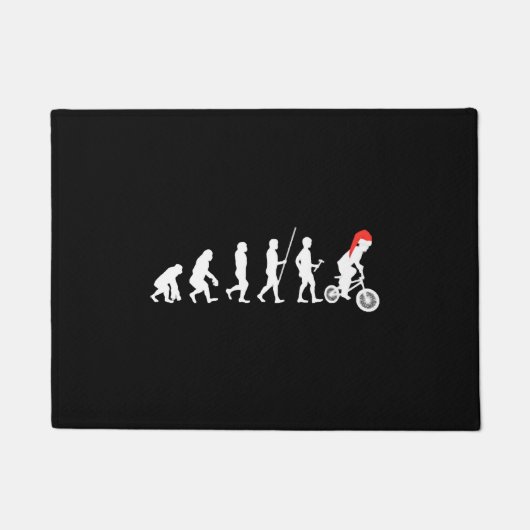 BMX Bikers Evolution Weihnachten Geschenke Ideen Fußmatte (Vorderseite)