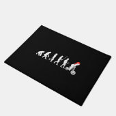 BMX Bikers Evolution Weihnachten Geschenke Ideen Fußmatte (Schrägansicht)