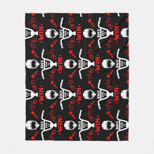 Bmx Bikers Freestyle Fleecedecke (Vorderseite)