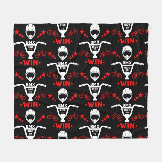 Bmx Bikers Freestyle Fleecedecke (Vorderseite (Horizontal))