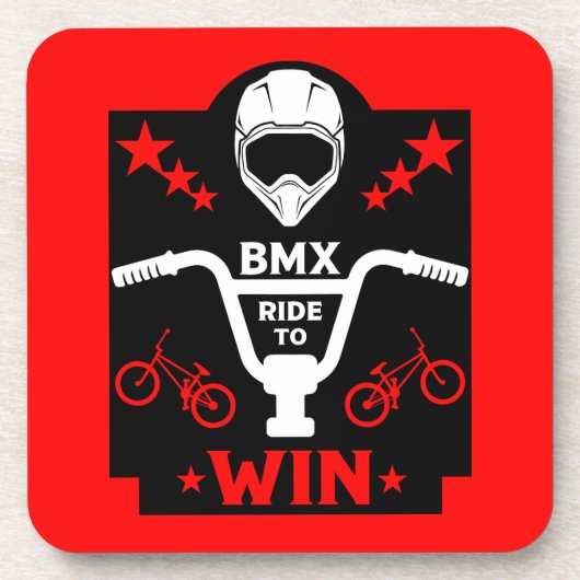 Bmx Bikers Freestyle Getränkeuntersetzer (Vorderseite)