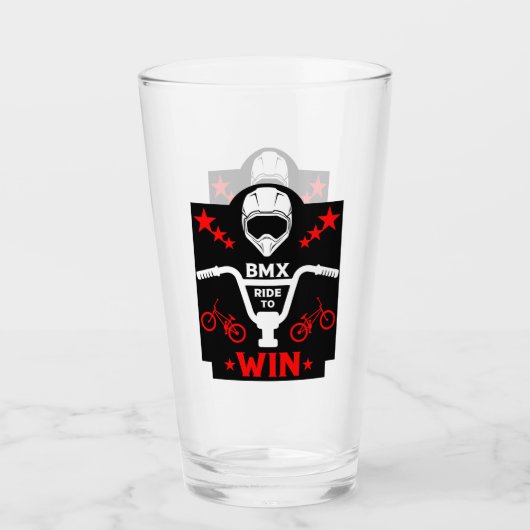 Bmx Bikers Freestyle Glas (Vorderseite)